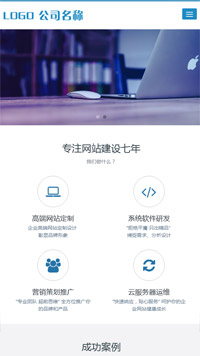 网络公司响应式网站制作手机站缩略图