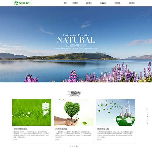 节能环保类网页设计